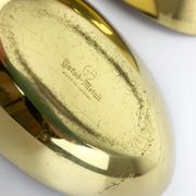 Pair of Scandinavian brass cups or bowls Ystad Metall, design Gunnar Ander, Sweden