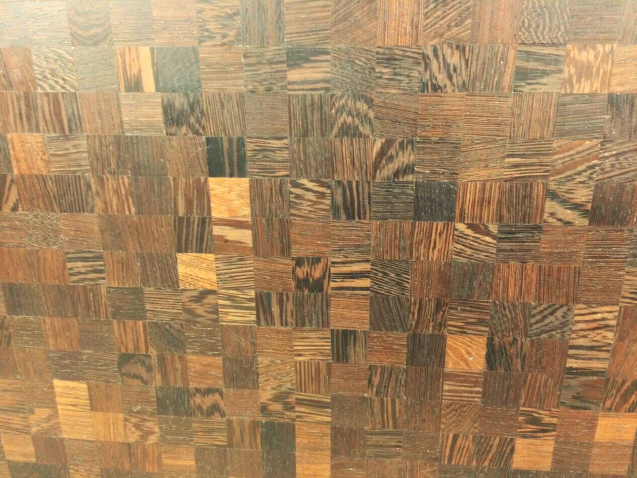 Dieter Waeckerlin coffee table in palm wood marquetry.