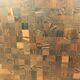 Dieter Waeckerlin coffee table in palm wood marquetry.