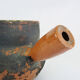 Old toupine, glazed terracotta pottery, haute Pyrenees