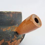 Old toupine, glazed terracotta pottery, haute Pyrenees