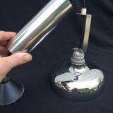 Chrome space age pendant lamp