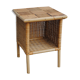 Table de chevet rotin vintage