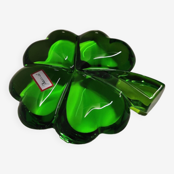 Baccarat green crystal paperweight