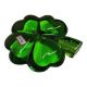 Baccarat green crystal paperweight