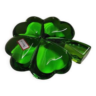 Baccarat green crystal paperweight
