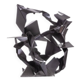 Jean Campa. Abstract sculpture in patinated iron. 1980s.