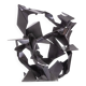 Jean Campa. Abstract sculpture in patinated iron. 1980s.