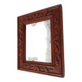 Antique mirror in carved wood