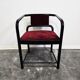 Fauteuil en velours des années 80