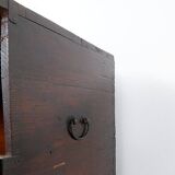 Asian wooden chest with decorative fittings