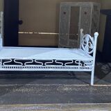 Wooden 1950s doll house with furniture