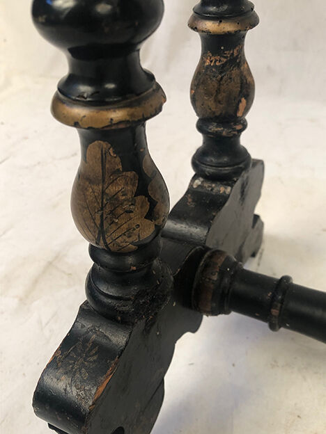 Napoleon III worker in blackened wood gilded