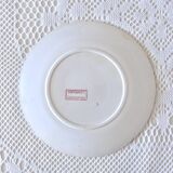 Assiette plate ancienne terre de fer Sarreguemines Fontanges