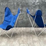 Pair of AA butterfly armchairs, 1970s