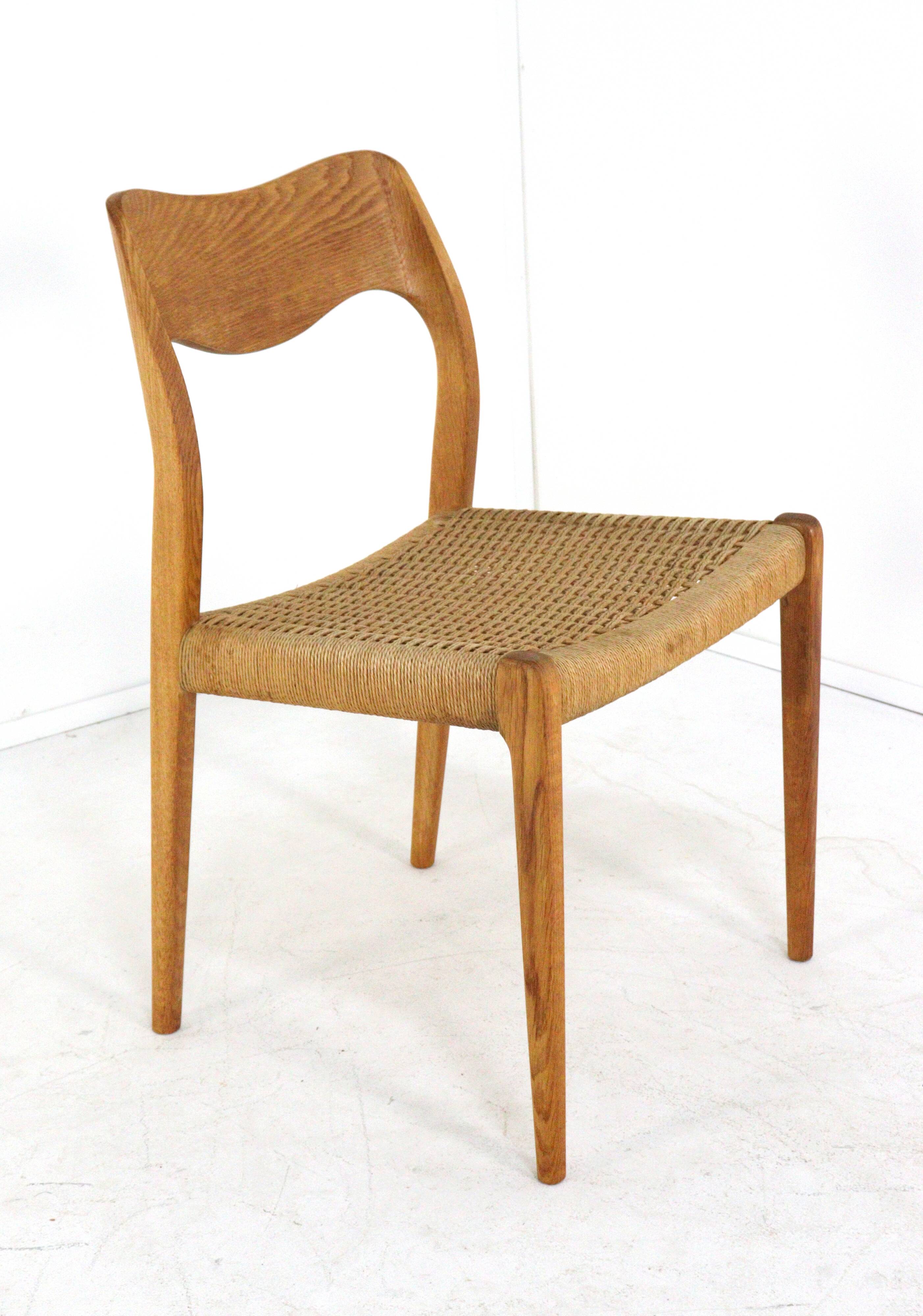 Ensemble de 6 Niels Otto Møller pour JL Møllers Møbelfabrik | modèle 71 - danois