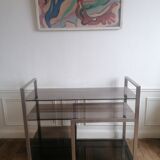 Brushed aluminum shelf 1980
