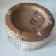 Round ceiling light in the shape of a sun, 1950s glass, vintage.