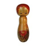 Grande Kokeshi - Winter camelia - master Watanabee Masao - 1917-2007