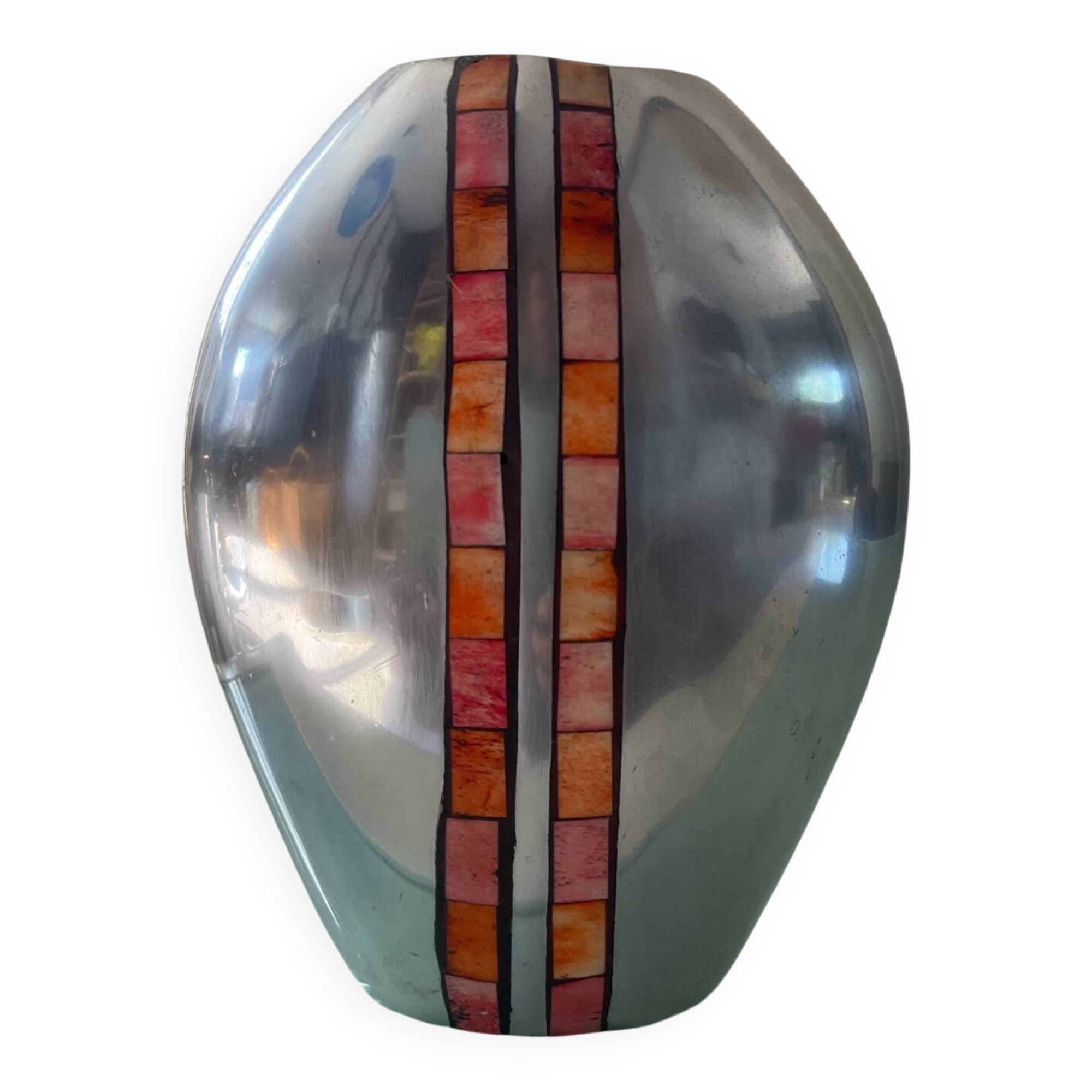 Aluminum vase from the 70s