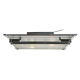 Art Deco ceiling lamp in chromed bronze and molded glass