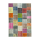Handmade oriental contemporary 205 cm x 297 cm multicolor patchwork carpet