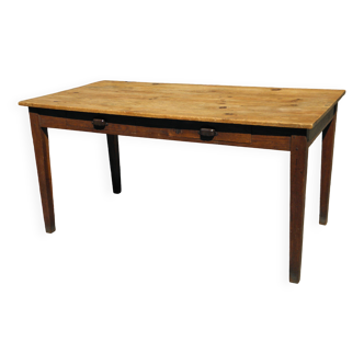 Table de ferme  2 tiroirs