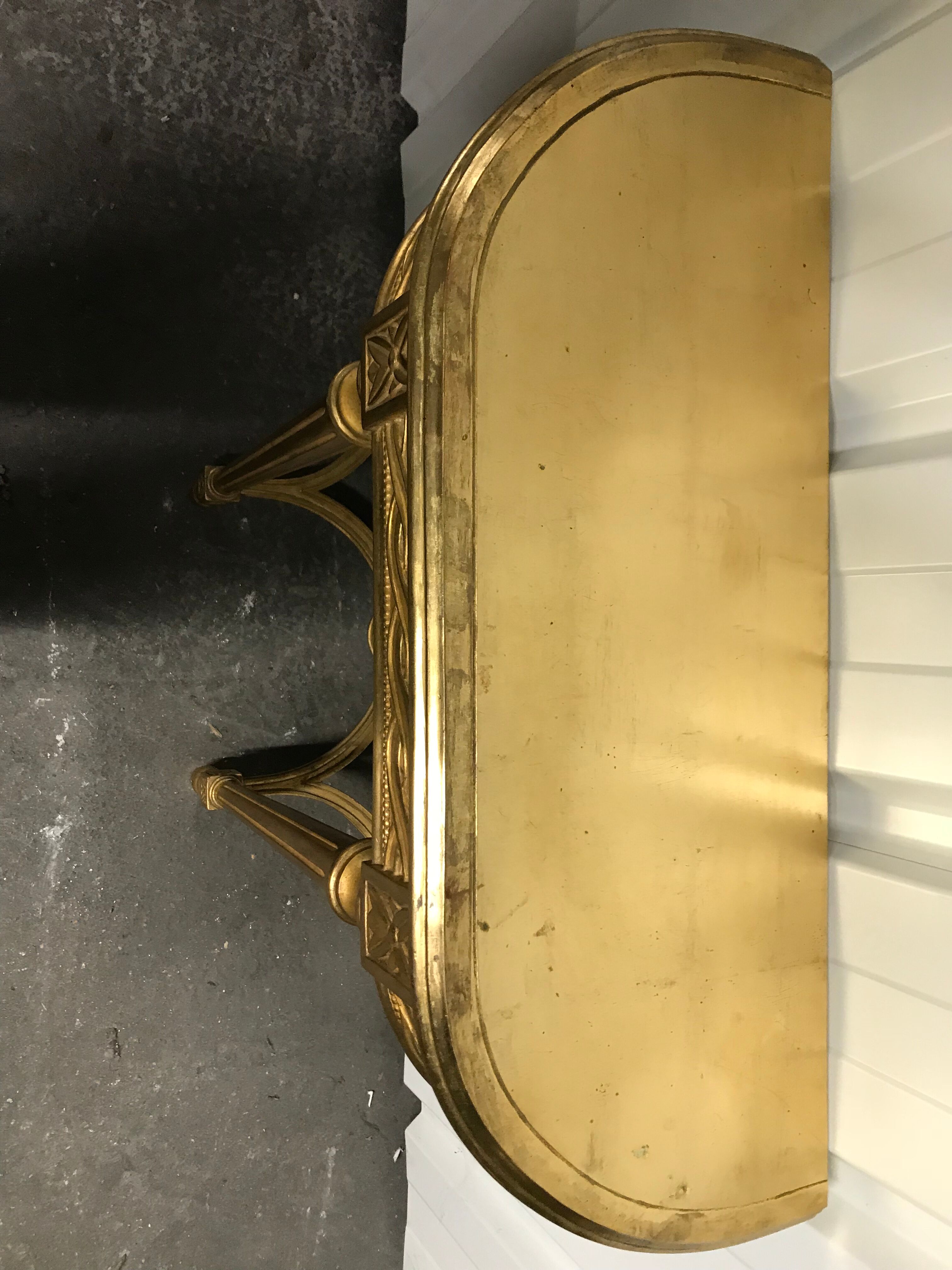 Console Louis XVI gilded wood