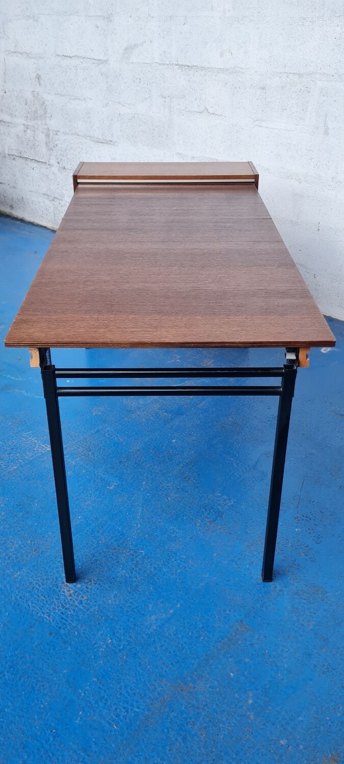 Vintage retractable folding table