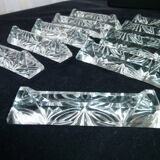 Box of 10 lead crystal knive holders