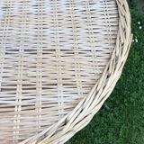 Rattan side table