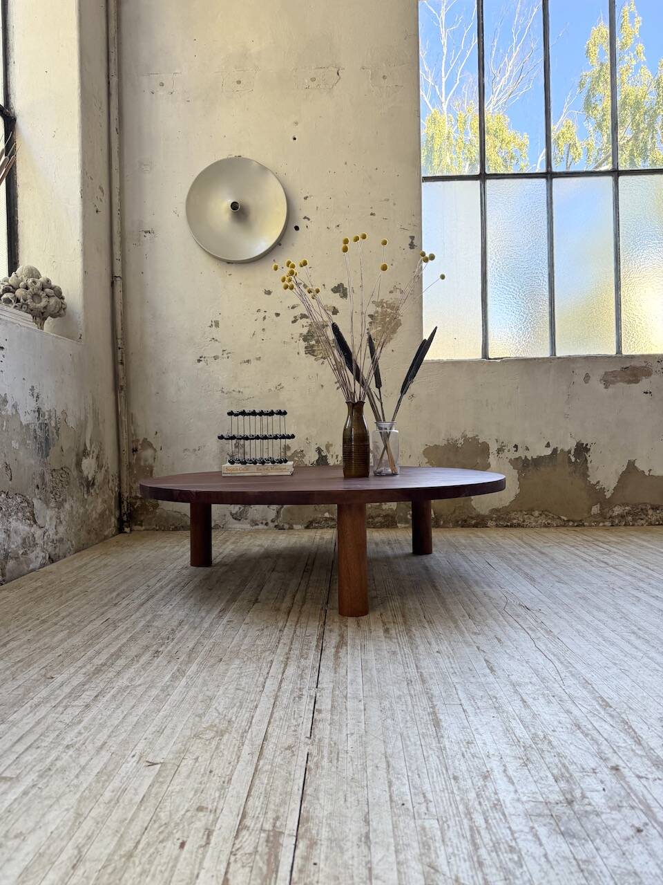 50s round tripod coffee table