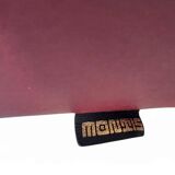 Fauteuil Montis / Gerard van den Berg / années 1990 / Cuir rouge bordeaux