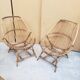 Series of rattan armchairs from the 70s