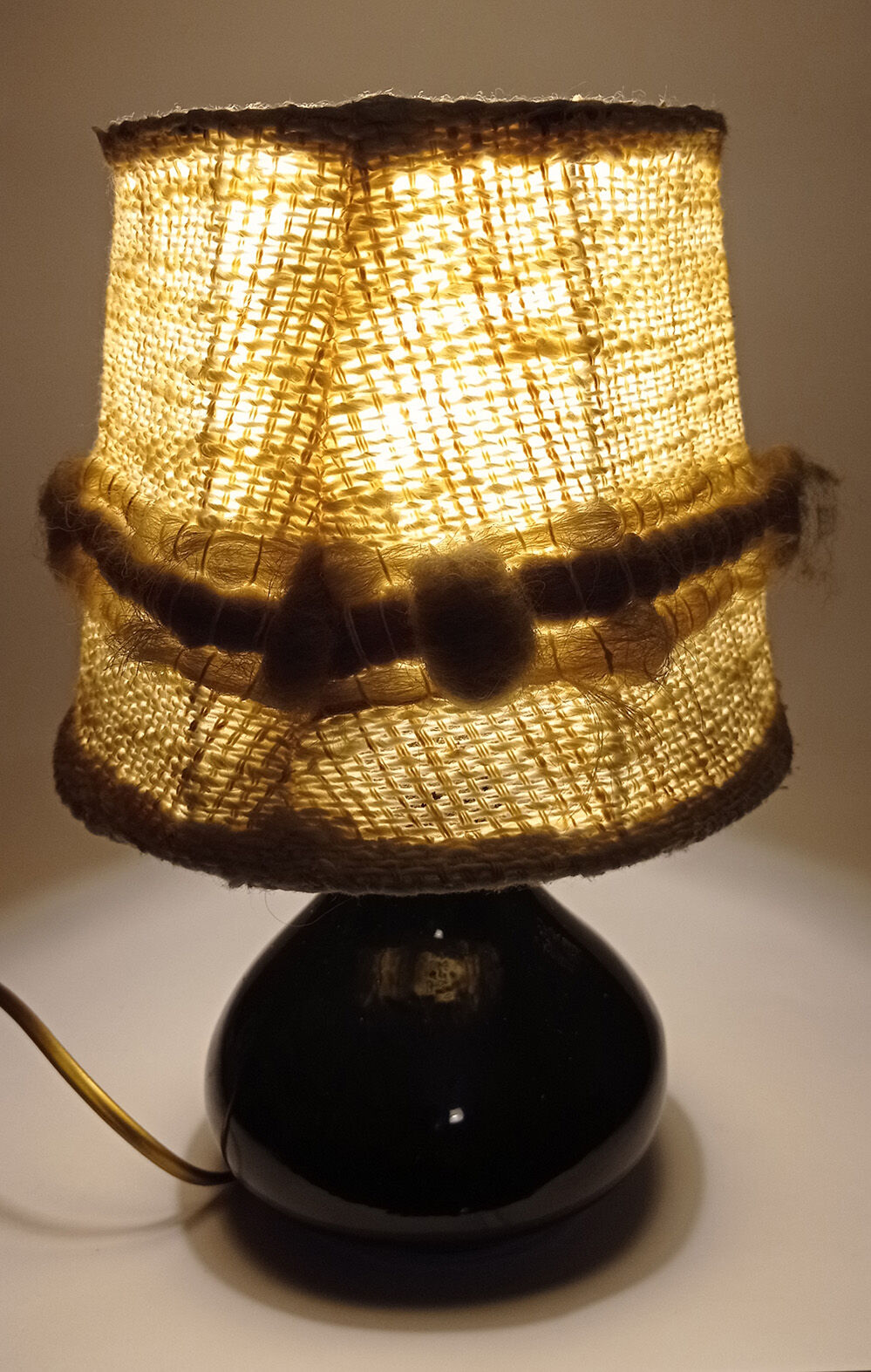 50/60 year ceramic lamp signed