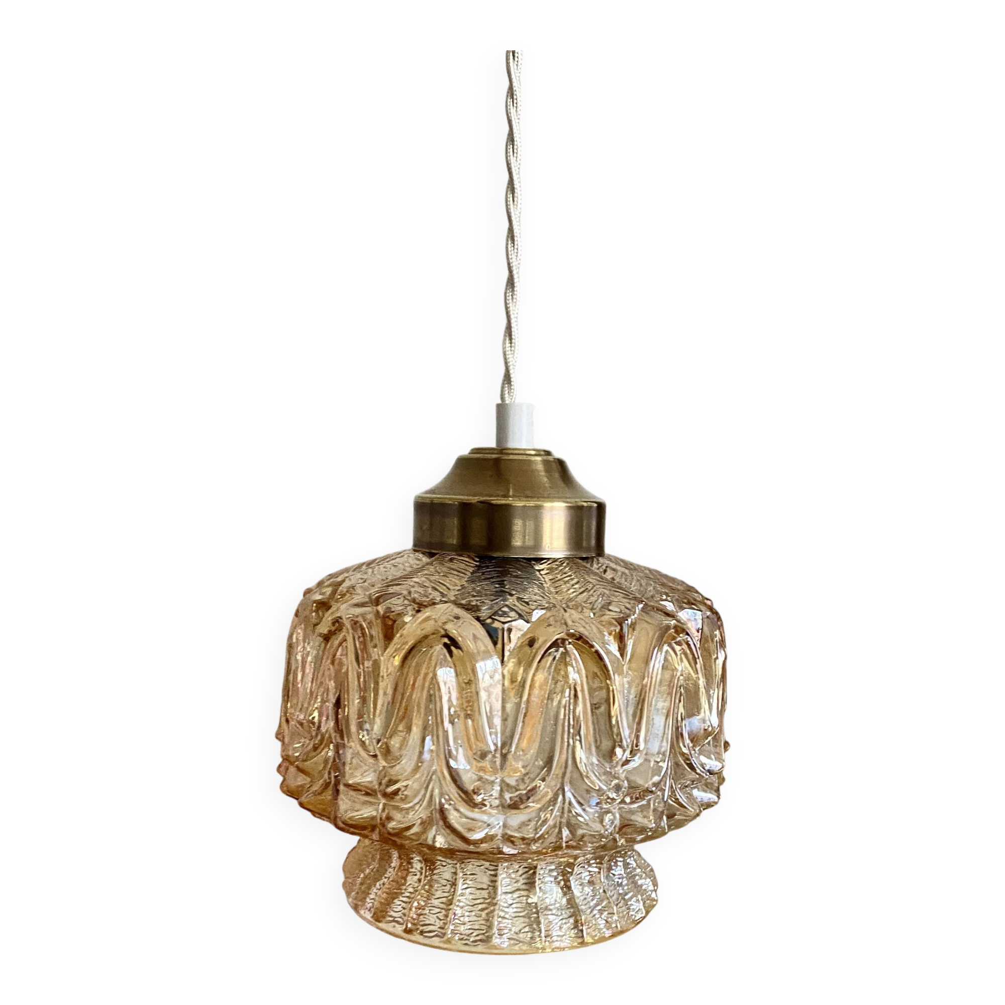 Old tulip hanging lamp vintage lighting LAMP-7376