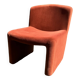 Fauteuil arfa velours rouge brique
