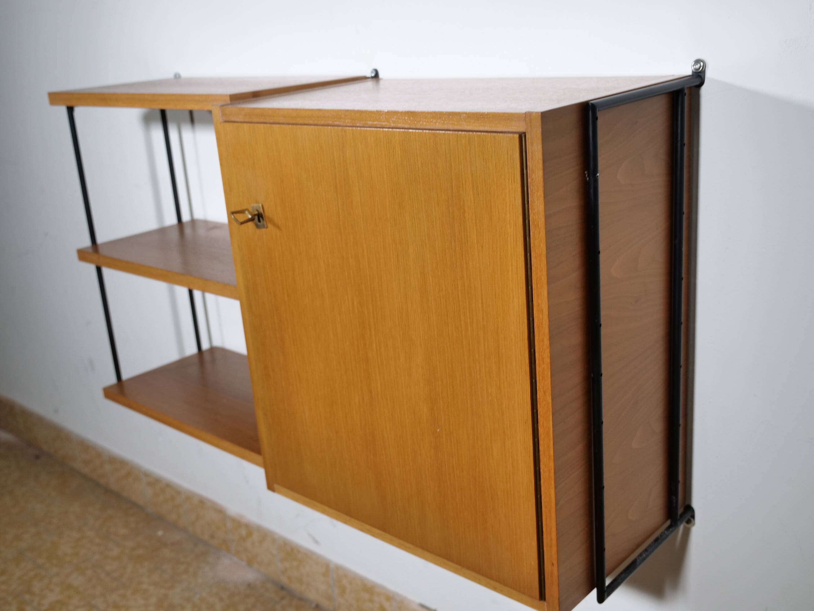 Mid-Century design wall shelf by Ernst Dieter Hilker for Omnia,1960s