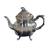 Teapot in silver metal