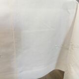 Linen white tablecloth and cotton
