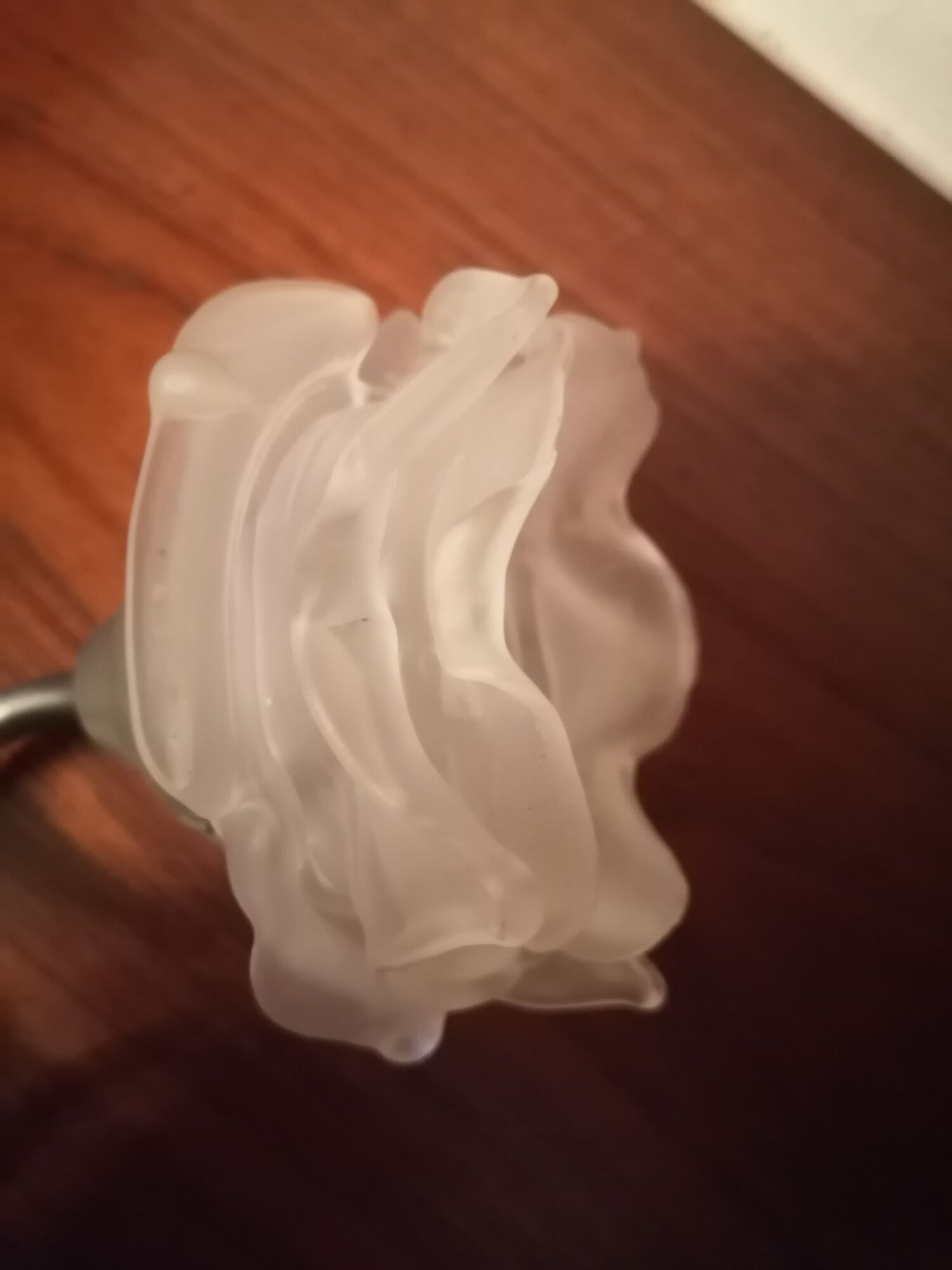 Wall lamp art deco petals pink glass paste 3 layers