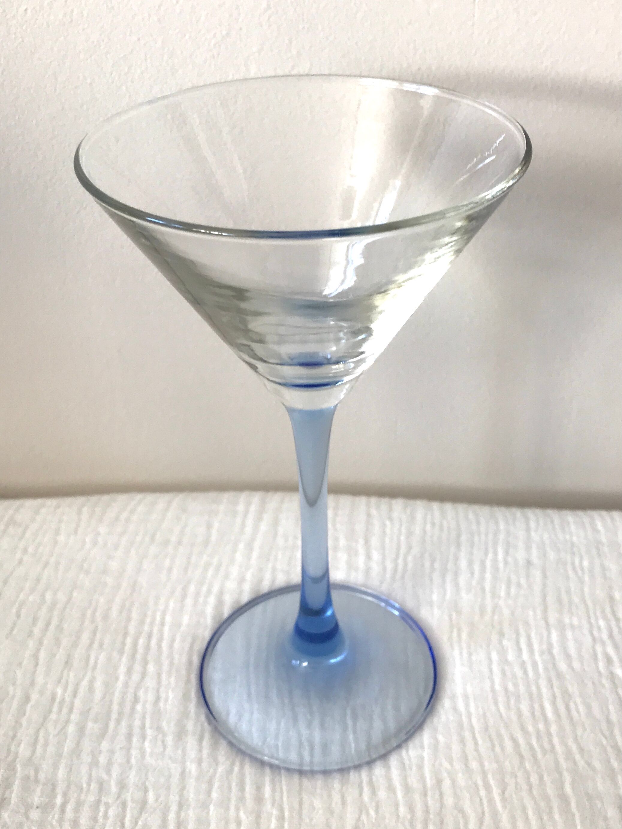Set of 7 martini glasses