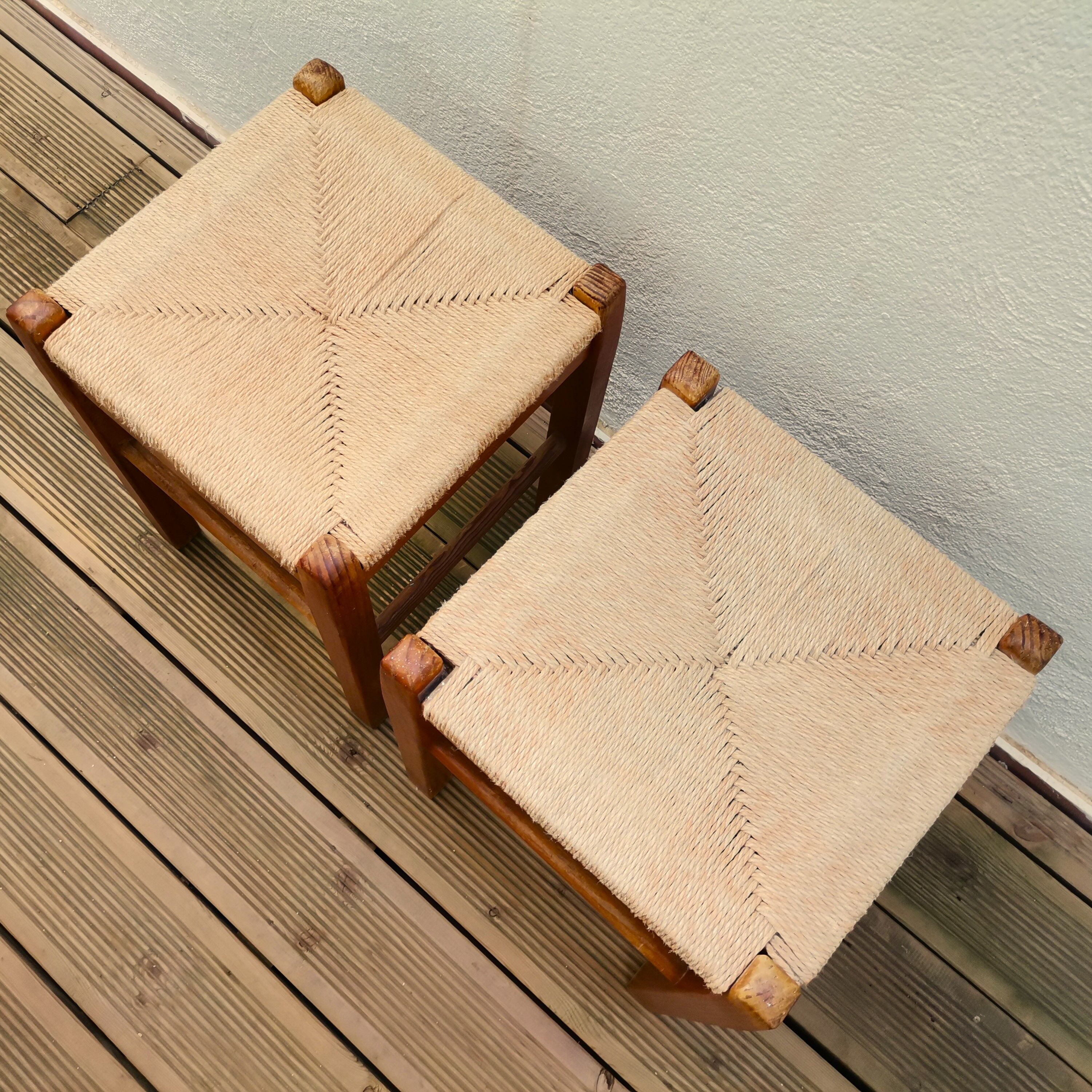 Portuguese wooden stools