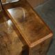 Art Deco dressing table in satin walnut with mirror, circa 1930.