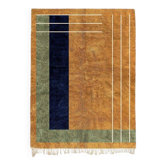 Tapis en laine pure fait main traditionnelle taille 140 x 260 cm