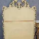 Console Vénitienne et miroir  style Louis XV baroque en bois doré