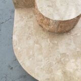 Travertine veneer coffee table from Maitland_Smith 1970