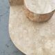 Table basse en placage de travertin de Maitland_Smith 1970