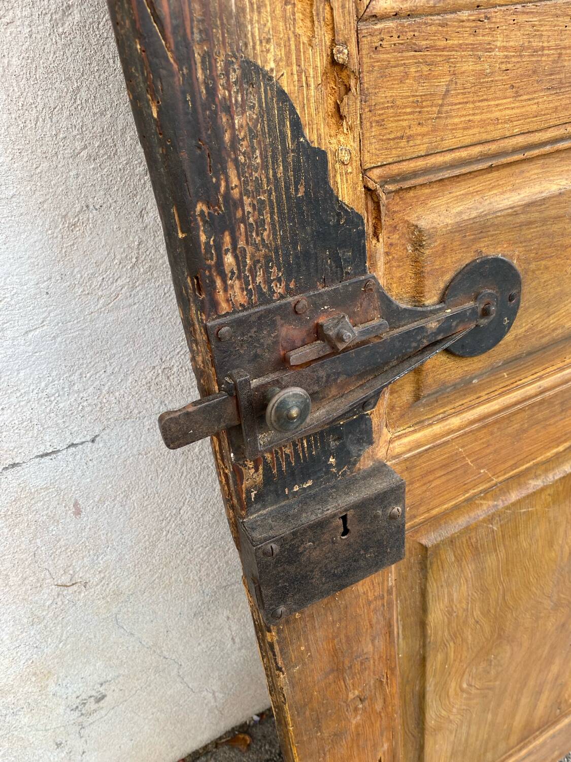 19th century interior fir door