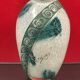 Vintage art déco pâte de verre décor géométrique, signé legras h 16 cm